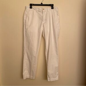 Polo Ralph Lauren Mens Pants 32x30 White Chino Stretch Cotton Twill Straight Fit